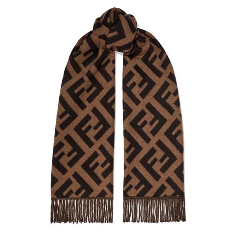 fendi logo cashmere scarf|fendi authentication scarves.